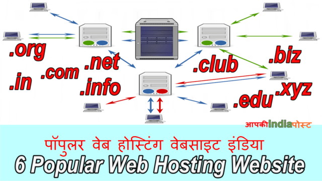 Top 6 Popular Web Hosting Website | Kaise Purchase Kare-ApkiIndiaPost