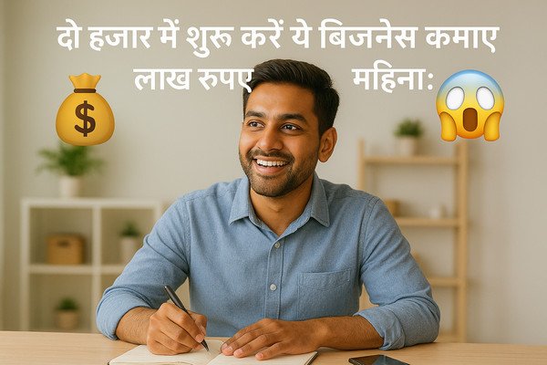 दो हजार में शुरू करें ये बिजनेस कमाएं लाख रुपये महीना: 100% सफल बिजनेस आइडिया