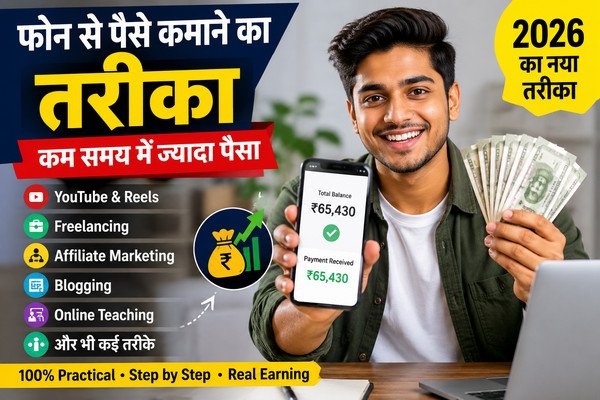 phone se paise kamane ka tarika: कम समय में ज्यादा पैसा कमाने का तरीका